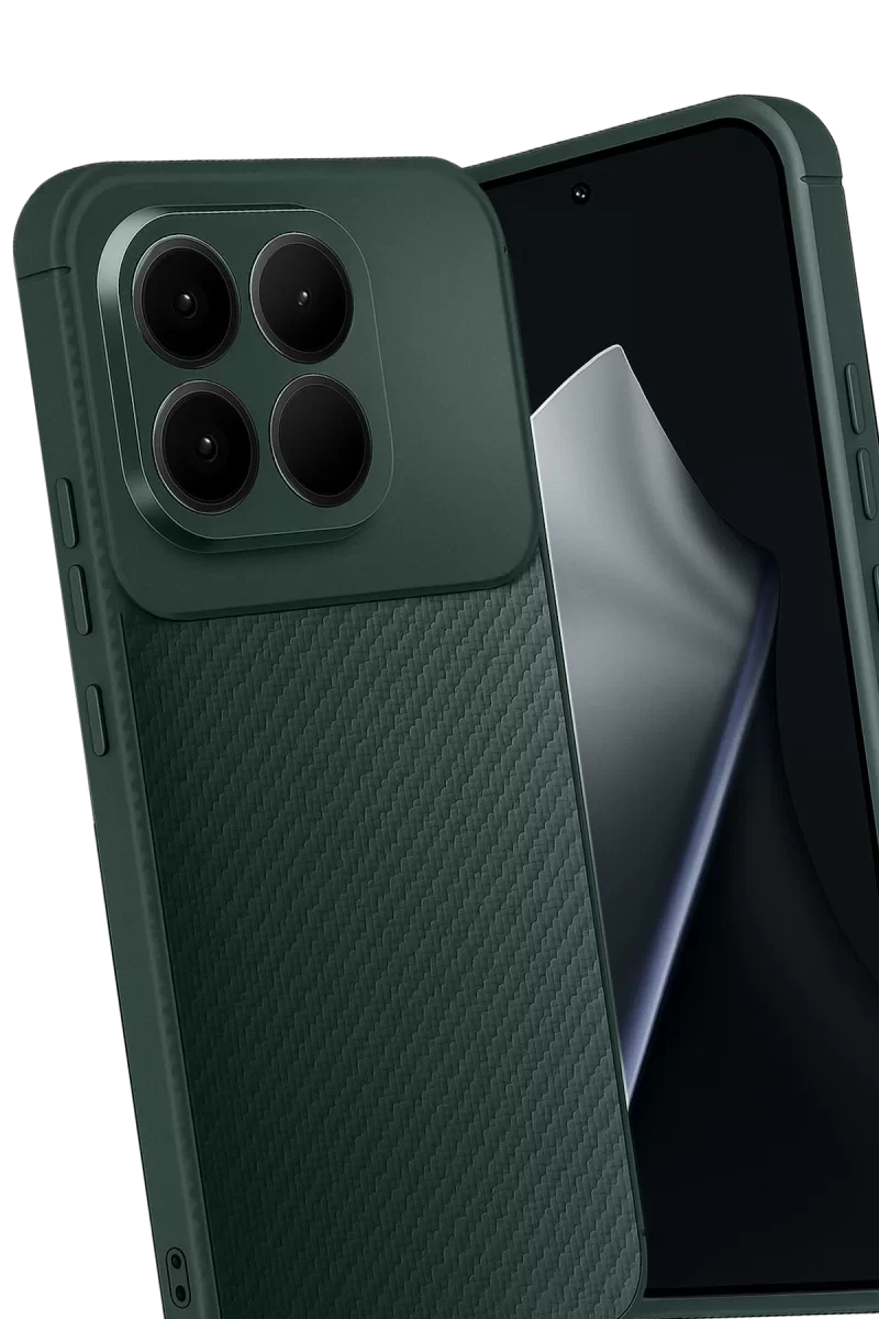 Newface Xiaomi Mi 15T Auto Focus Karbon Kapak - Koyu Yeşil