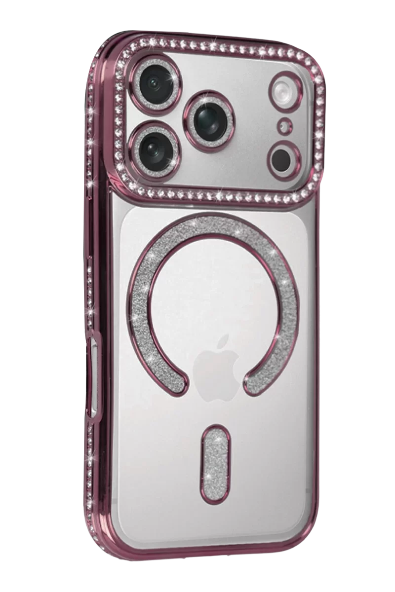 Newface Apple iPhone 17 Pro Max Joke Simli Magneticsafe Kılıf - Pembe