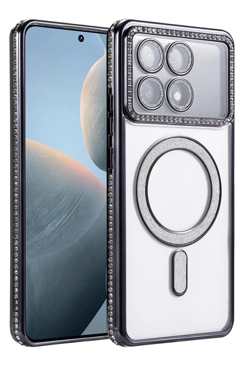 Newface Xiaomi Poco X6 Pro Joke Simli Magneticsafe Kılıf - Siyah
