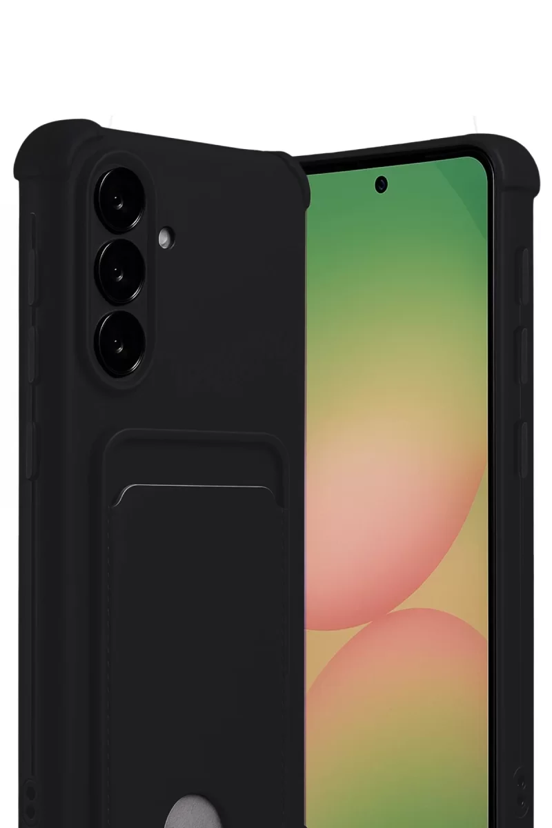 Newface Samsung Galaxy A17 5G Kelvin Kartvizitli Silikon - Siyah