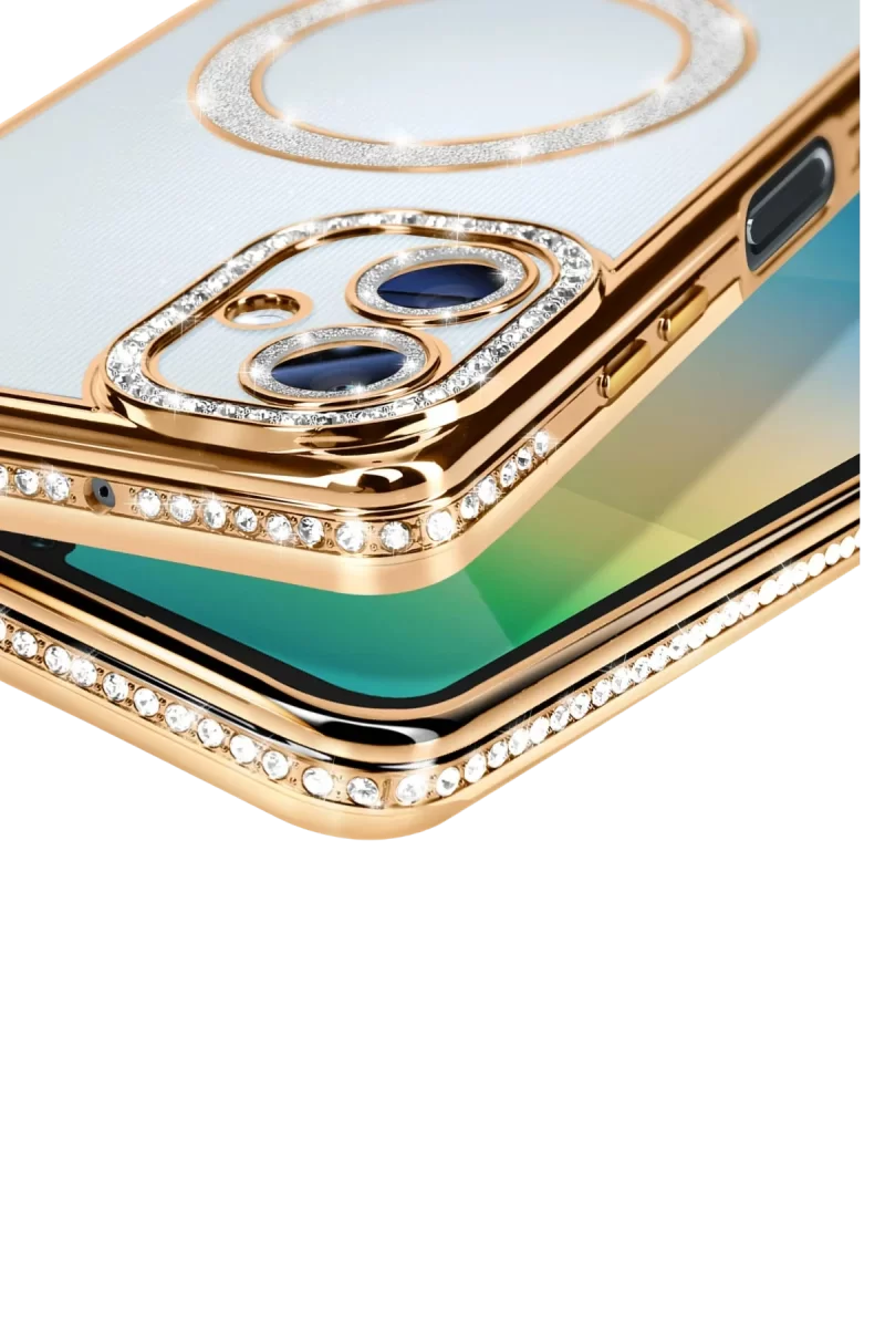 Newface Samsung Galaxy A06 Joke Simli Magneticsafe Kılıf - Gold