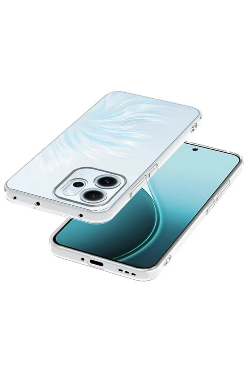 Newface Oppo Reno 14F Kılıf Lüx Şeffaf Silikon