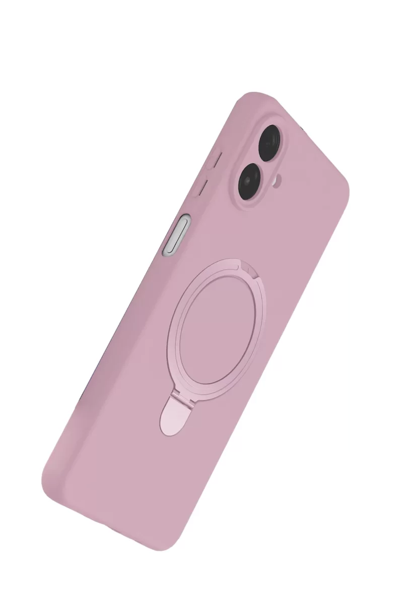 Newface Samsung Galaxy A07 4G Regal Magsafe Standlı Kapak - Açık Pembe
