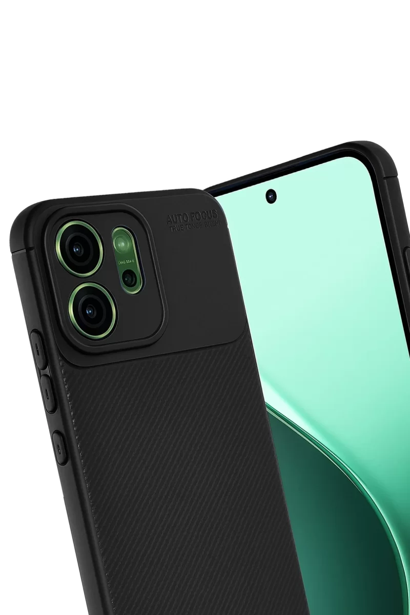 Newface Oppo Reno 14 Auto Focus Karbon Kapak - Siyah