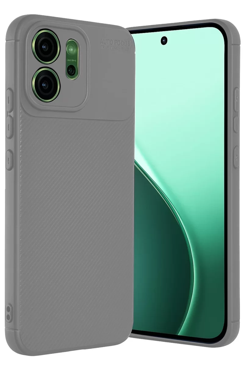 Newface Oppo Reno 14F Auto Focus Karbon Kapak - Gri