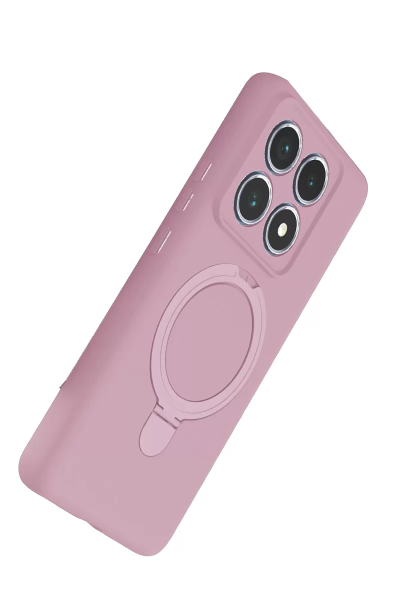 Newface Xiaomi Mi 14T Pro Regal Magsafe Standlı Kapak - Açık Pembe