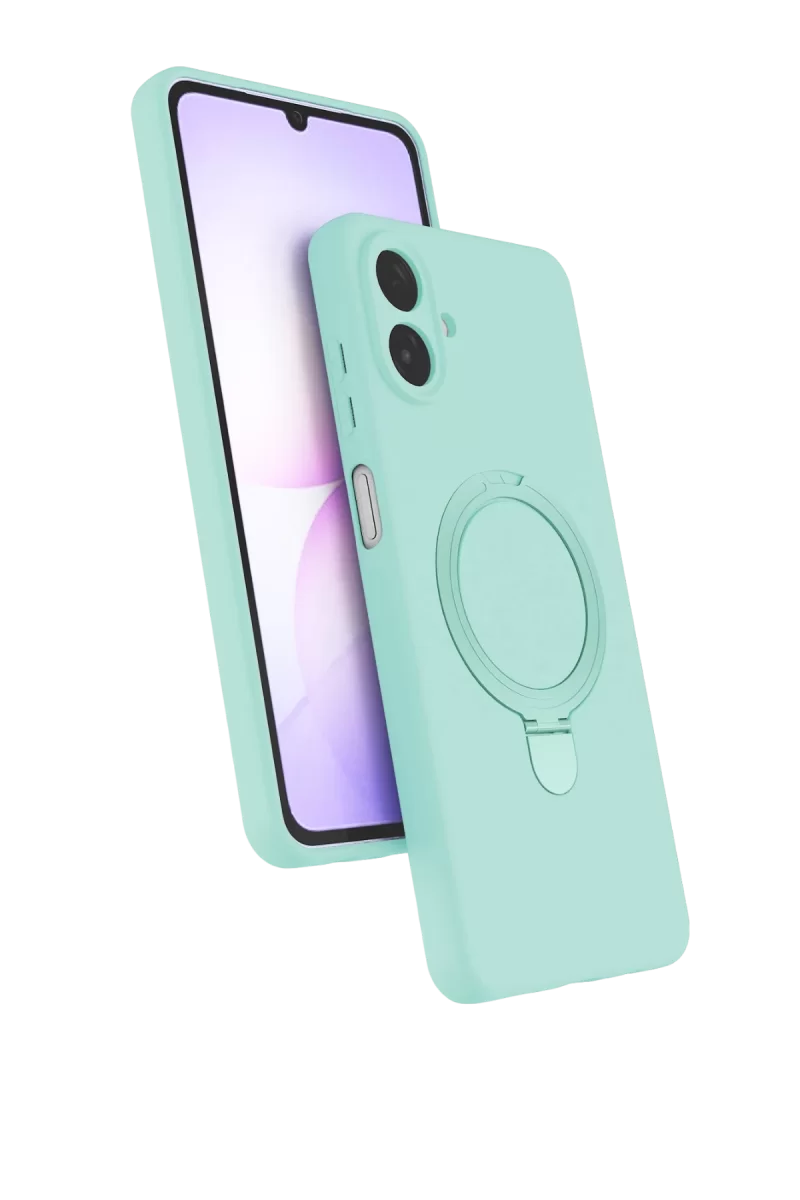 Newface Samsung Galaxy A07 4G Regal Magsafe Standlı Kapak - Su Yeşili