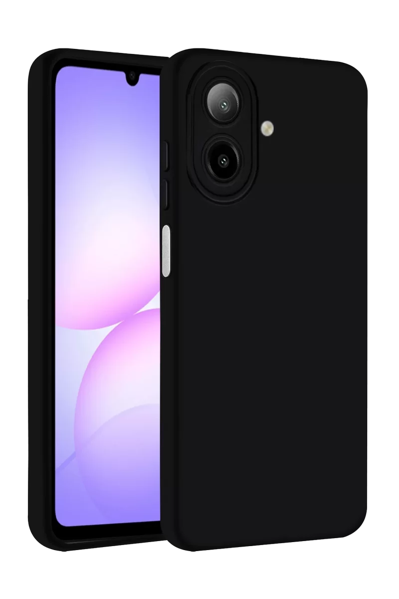 Newface Samsung Galaxy A07 4G Nano içi Kadife Silikon - Siyah