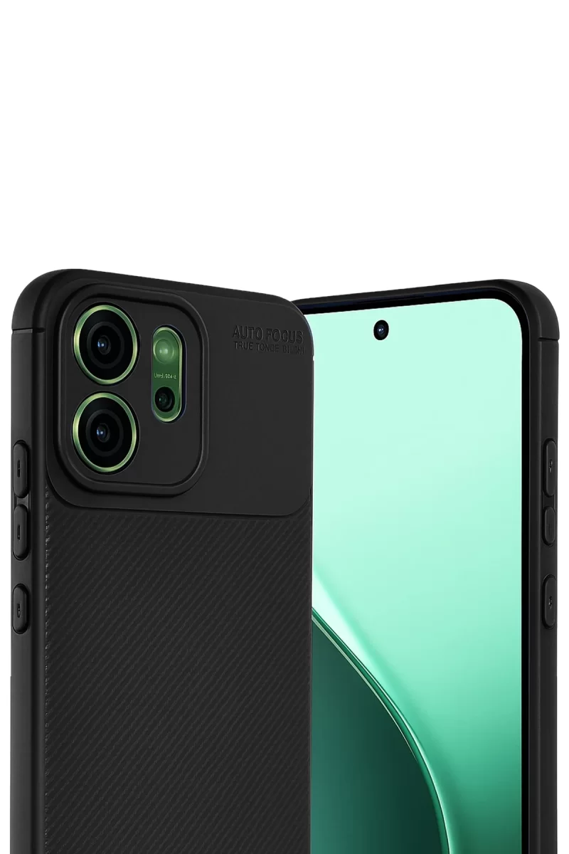 Newface Oppo Reno 14F Auto Focus Karbon Kapak - Siyah