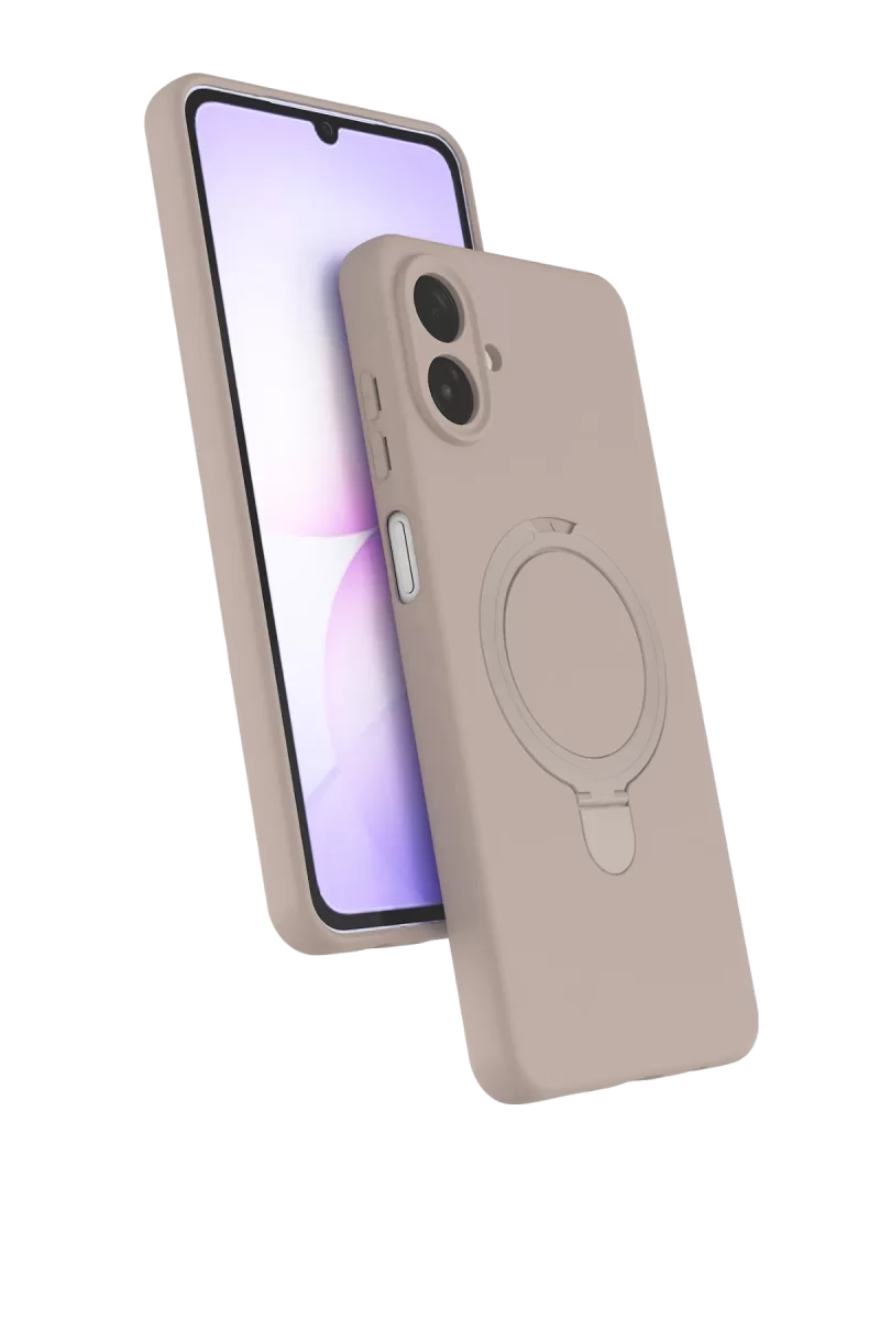 Newface Samsung Galaxy A07 4G Regal Magsafe Standlı Kapak - Çöl Titanyum