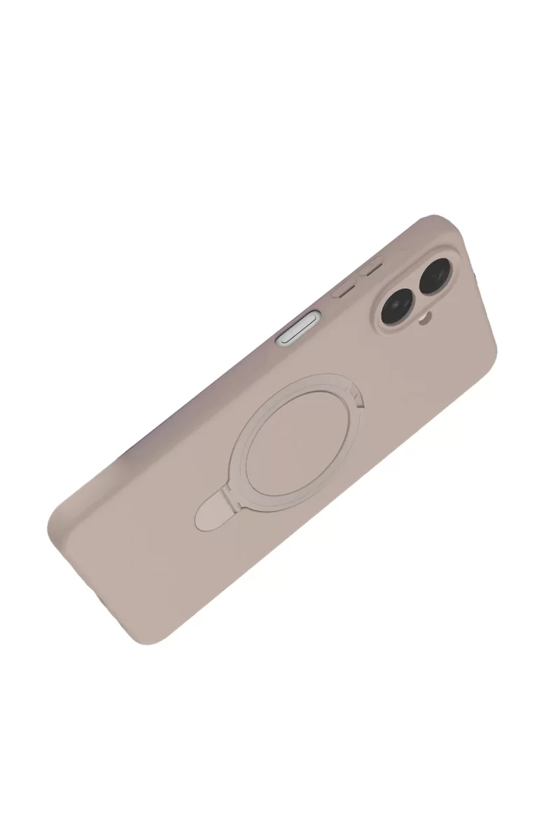 Newface Samsung Galaxy A07 4G Regal Magsafe Standlı Kapak - Çöl Titanyum