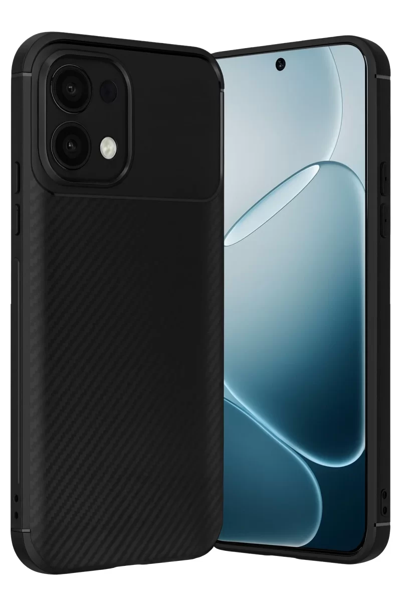 Newface Oppo A6 Pro 4G Auto Focus Karbon Kapak - Siyah