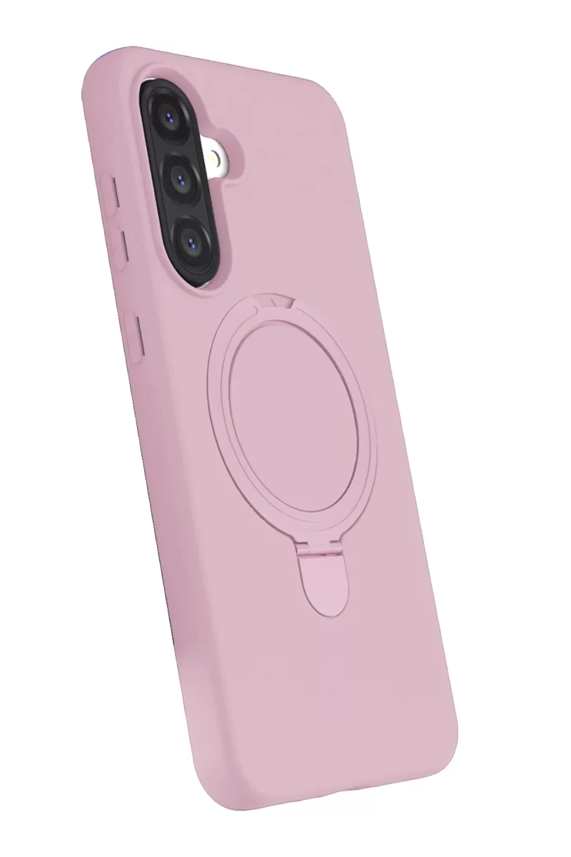 Newface Samsung Galaxy A17 5G Regal Magsafe Standlı Kapak - Açık Pembe