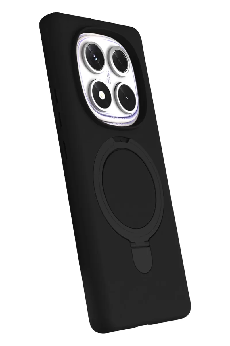 Newface Xiaomi Redmi Note 14 Pro 5G Regal Magsafe Standlı Kapak - Siyah