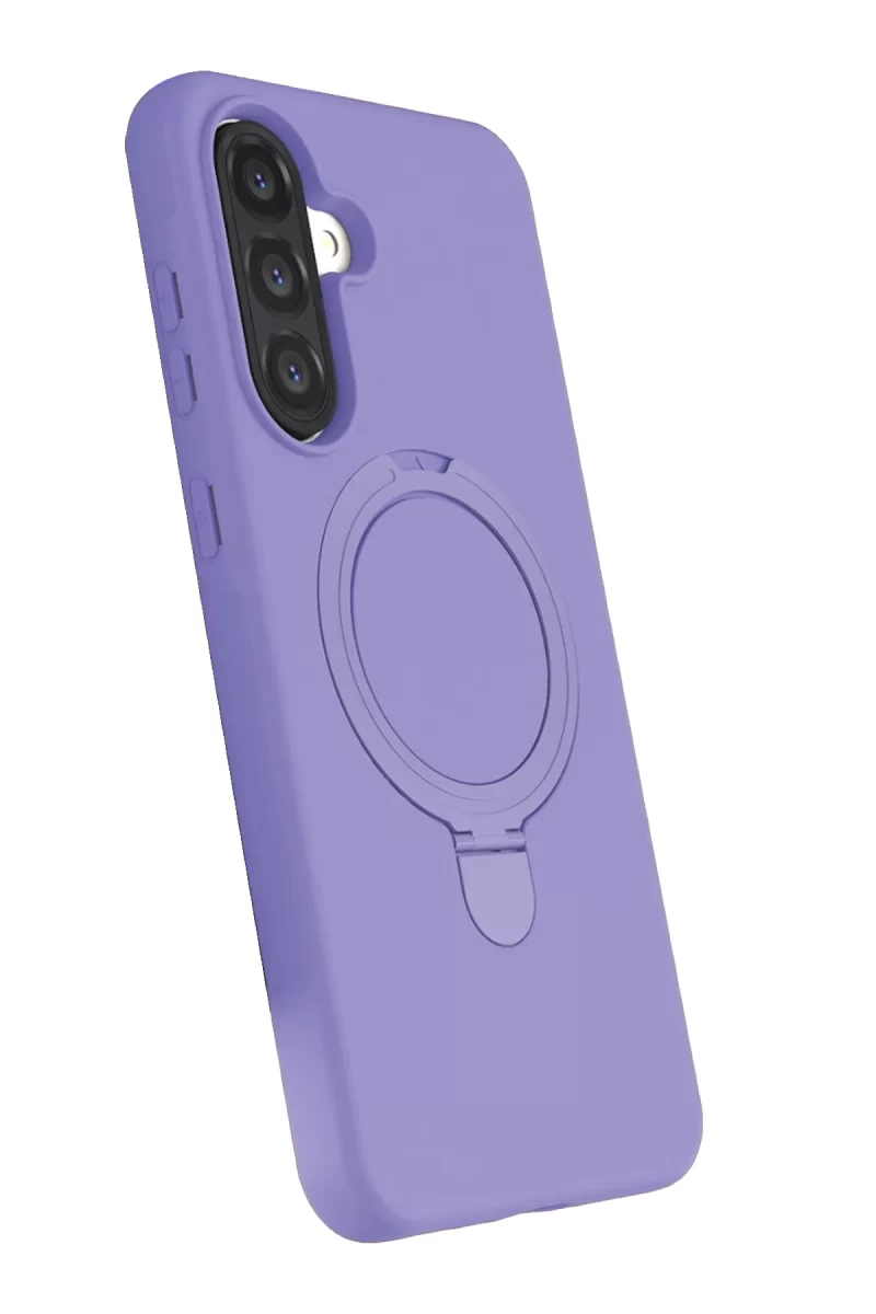 Newface Samsung Galaxy A17 5G Regal Magsafe Standlı Kapak - Lila