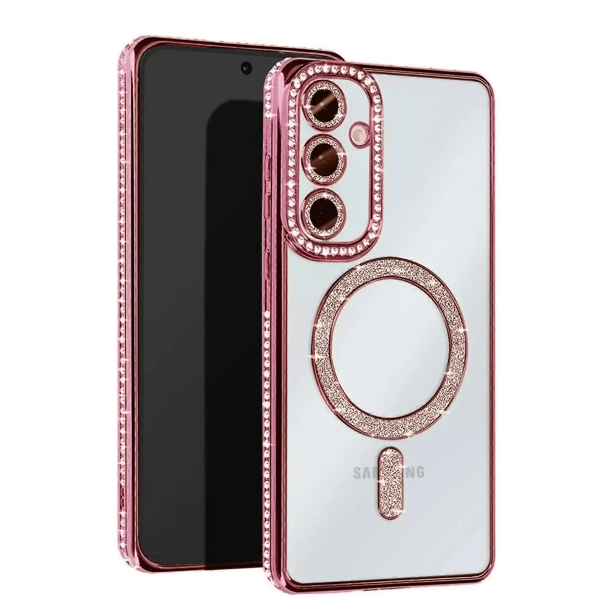 Newface Samsung Galaxy A16 5G Joke Simli Magneticsafe Kılıf - Pembe