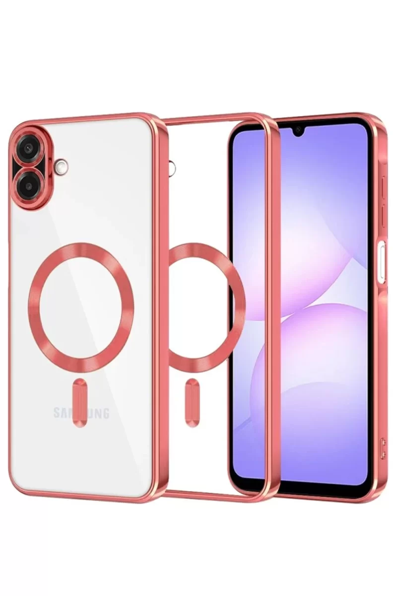 Newface Samsung Galaxy A07 4G Kross Magneticsafe Kapak - Kırmızı