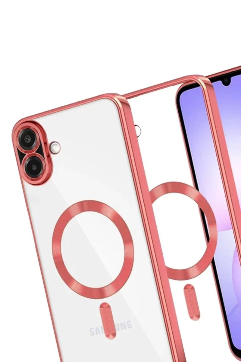 Newface Samsung Galaxy A07 4G Kross Magneticsafe Kapak - Kırmızı