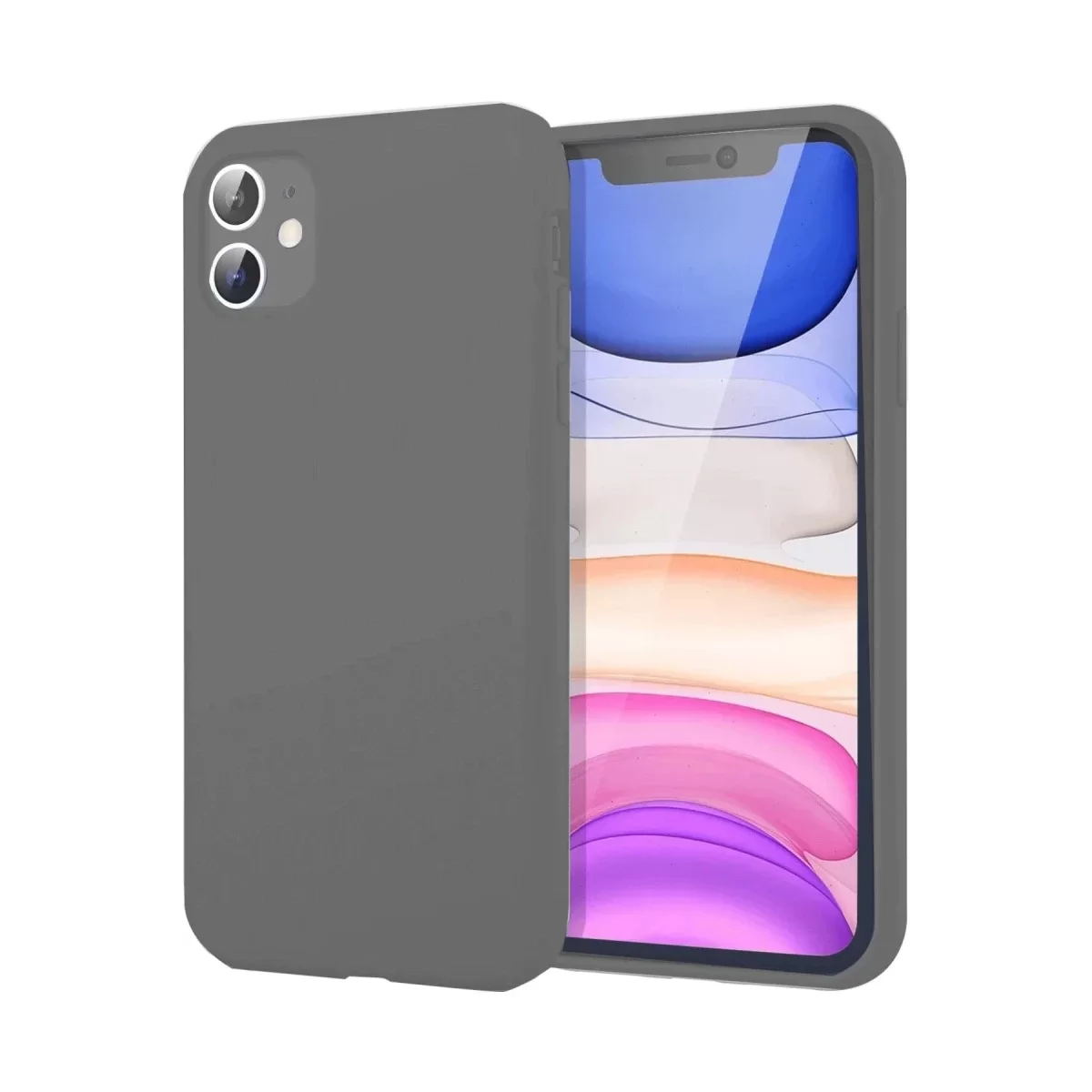 Newface Apple iPhone 11 Kılıf First Silikon - Gri