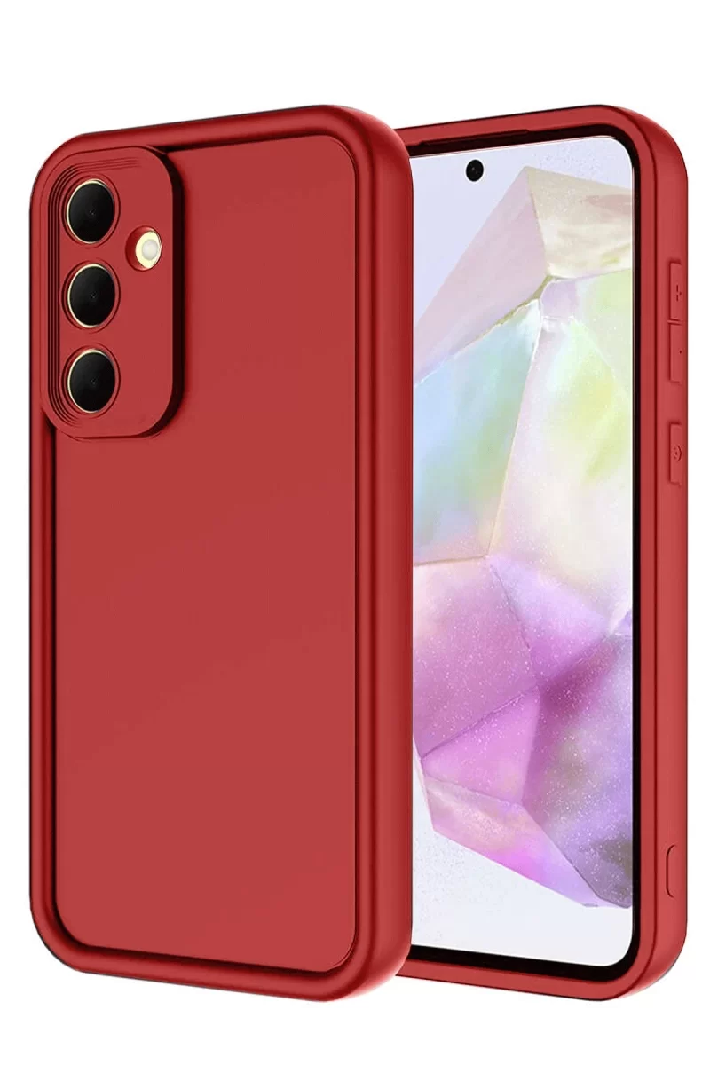 Newface Samsung Galaxy A17 5G Viera Silikon - Kırmızı
