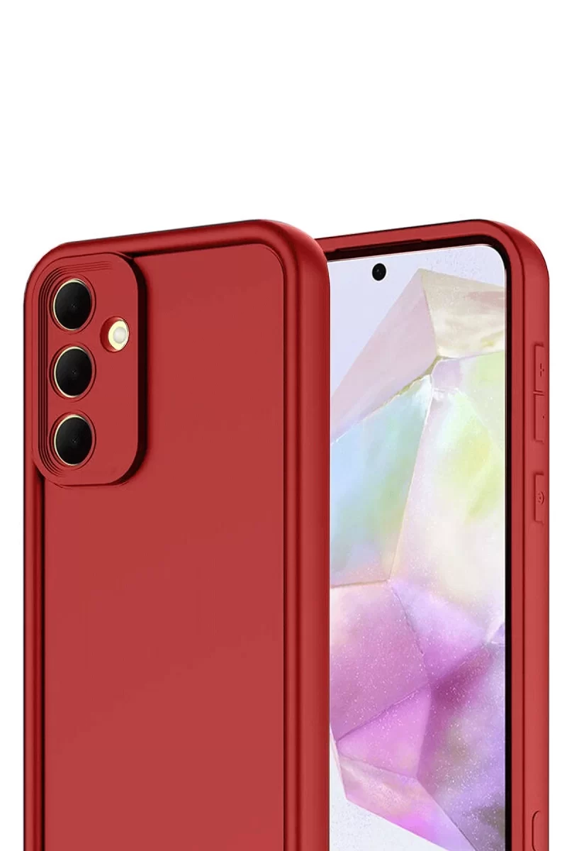 Newface Samsung Galaxy A17 5G Viera Silikon - Kırmızı