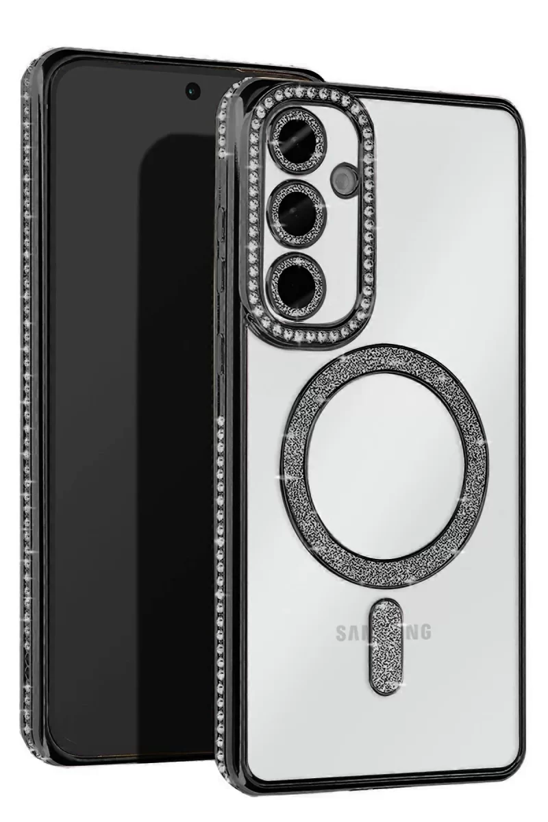 Newface Samsung Galaxy A26 Joke Simli Magneticsafe Kılıf - Siyah