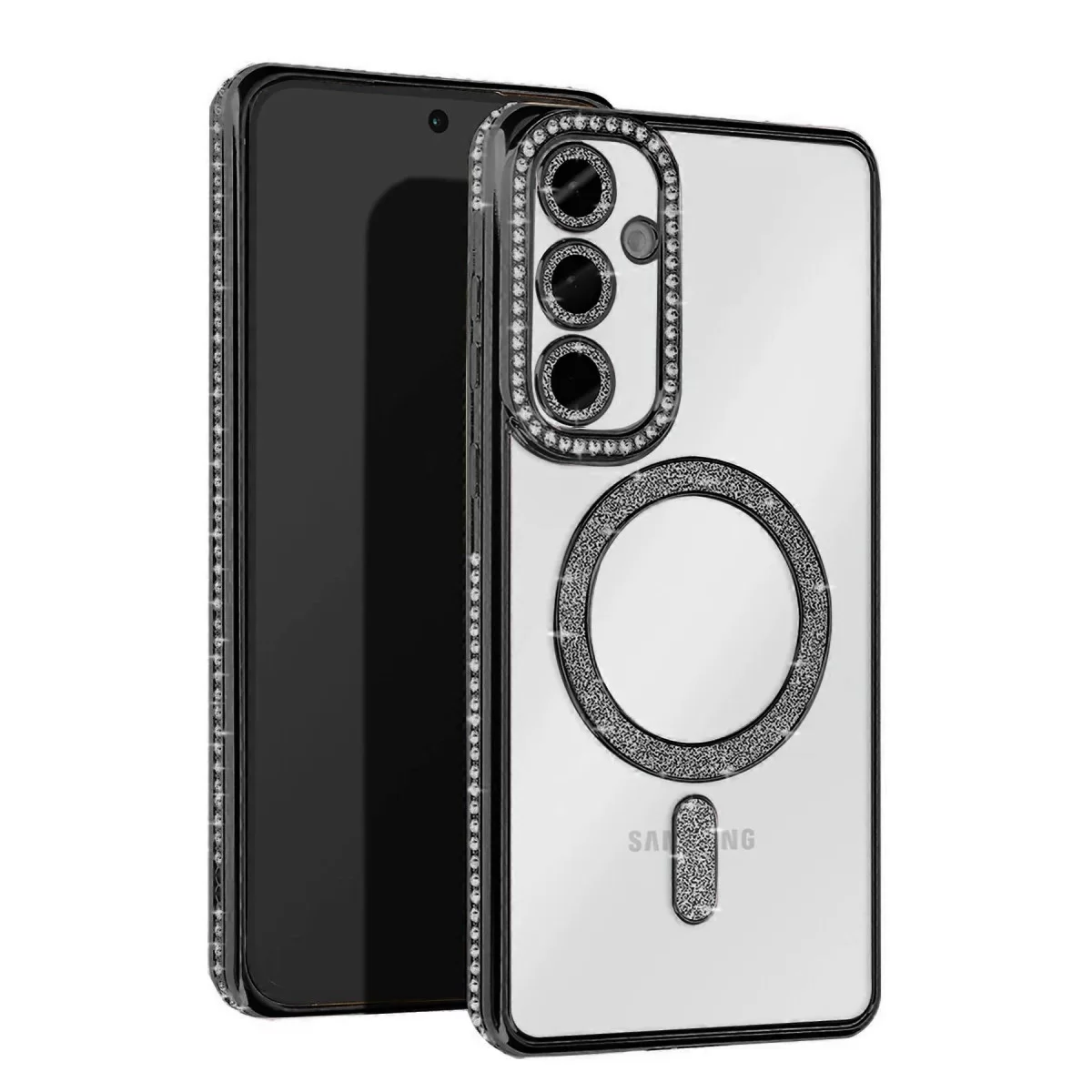 Newface Samsung Galaxy A26 Joke Simli Magneticsafe Kılıf - Siyah