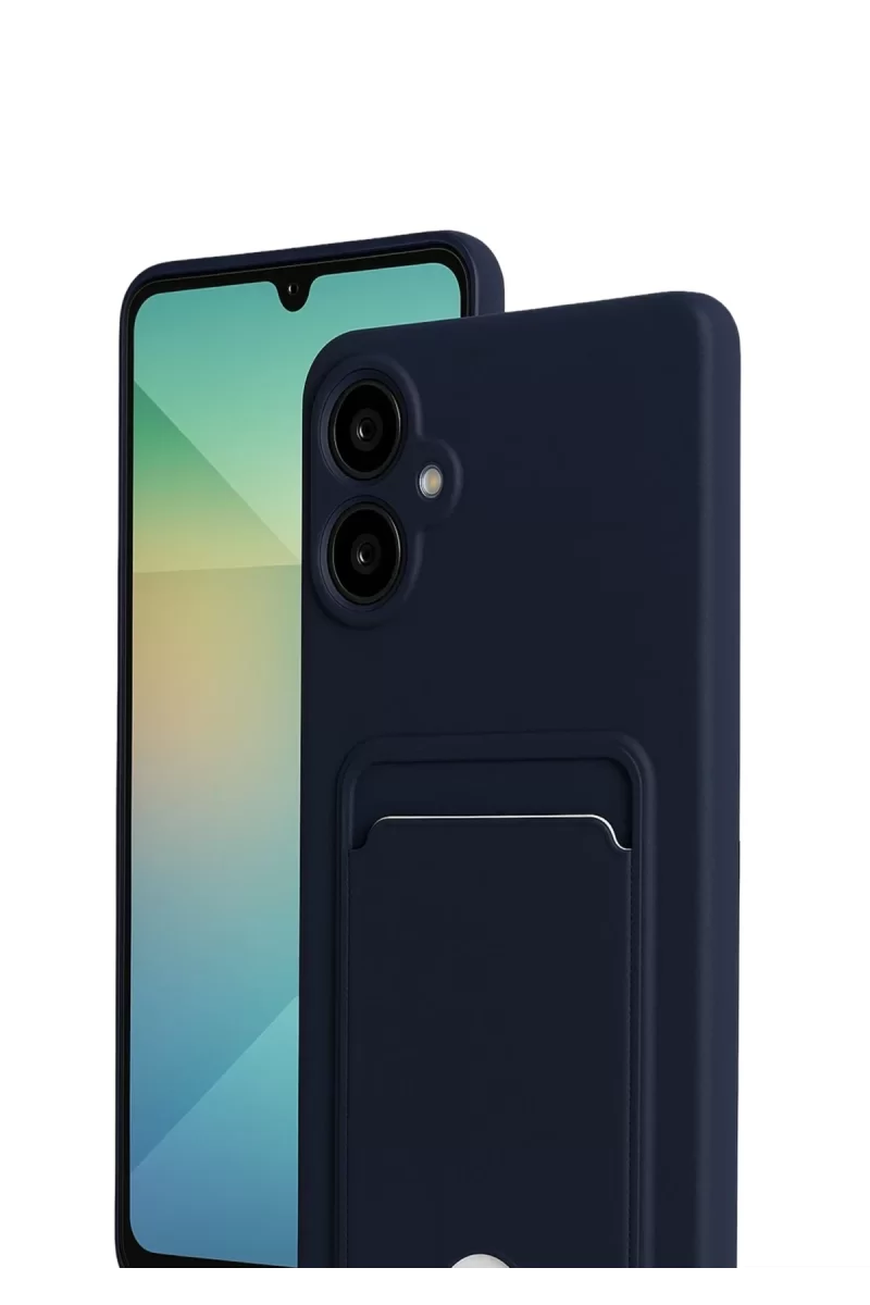 Newface Samsung Galaxy A07 4G Kelvin Kartvizitli Silikon - Lacivert