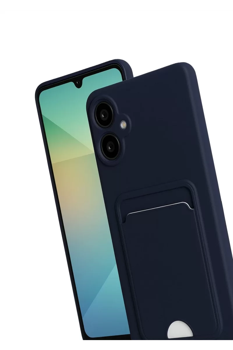Newface Samsung Galaxy A07 4G Kelvin Kartvizitli Silikon - Lacivert