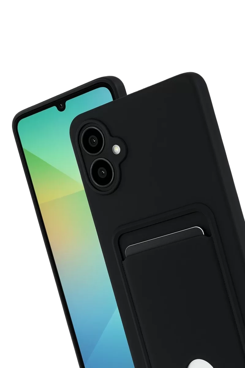 Newface Samsung Galaxy A07 4G Kelvin Kartvizitli Silikon - Siyah