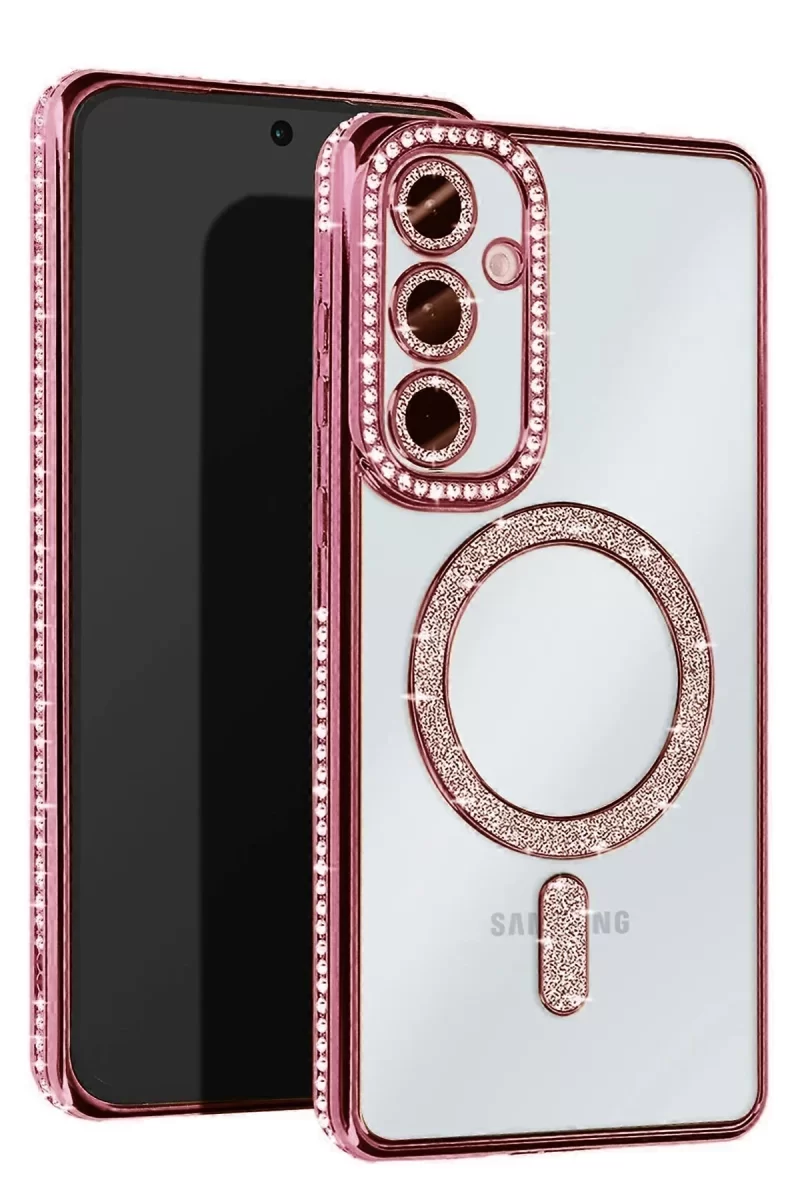 Newface Samsung Galaxy A36 Joke Simli Magneticsafe Kılıf - Pembe