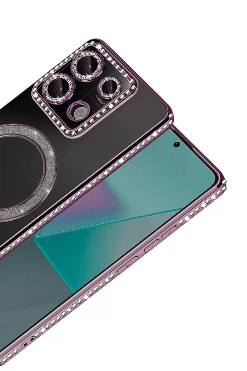 Newface Xiaomi Redmi Note 13 Pro 4G Joke Simli Magneticsafe Kılıf - Pembe