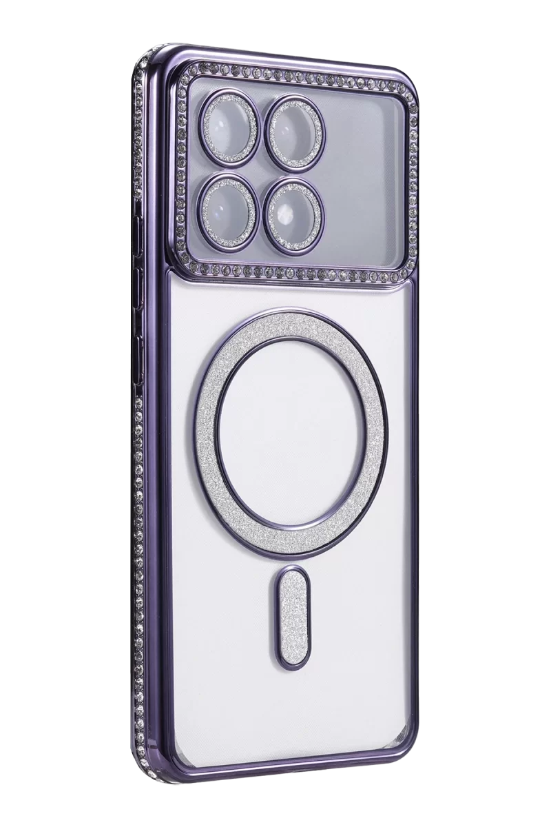 Newface Xiaomi Poco X6 Pro Joke Simli Magneticsafe Kılıf - Derin Mor