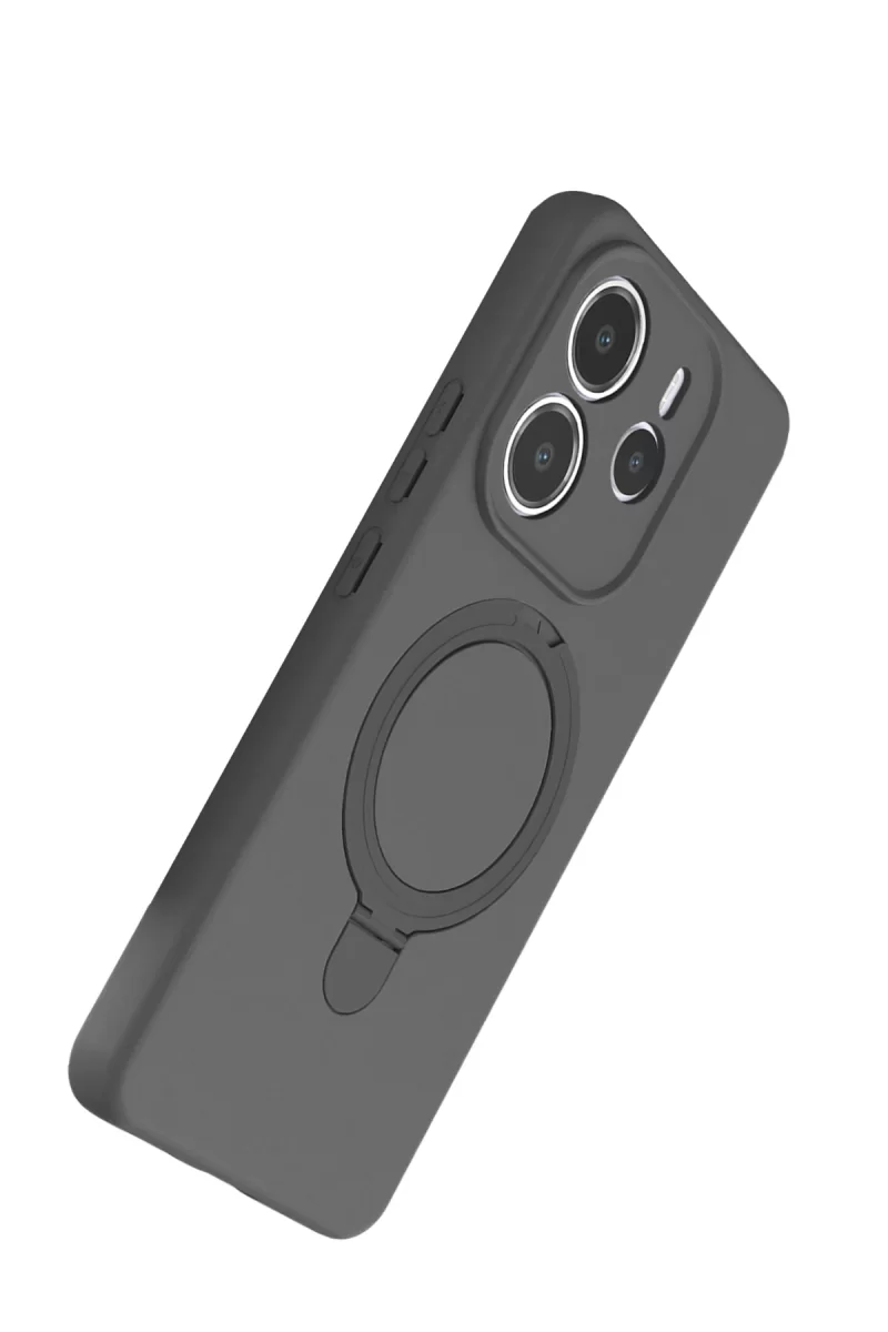 Newface Xiaomi Redmi Note 14 4G Regal Magsafe Standlı Kapak - Titan Gri