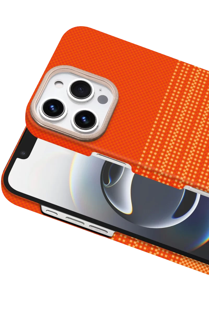 Newface Apple iPhone 16 Pro Vega Magsafe Kapak - Turuncu