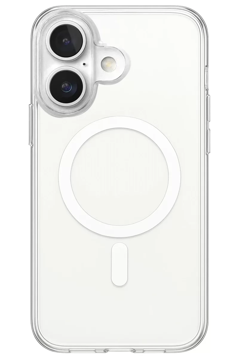 Newface Apple iPhone 17 Kılıf Magneticsafe Şeffaf Silikon - Şeffaf