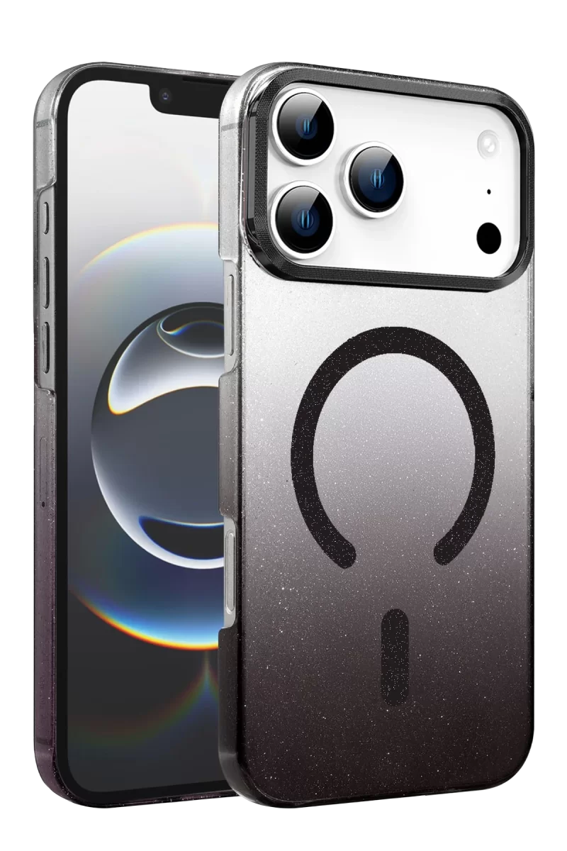 Newface Apple iPhone 17 Pro Glossy Magsafe Kapak - Siyah