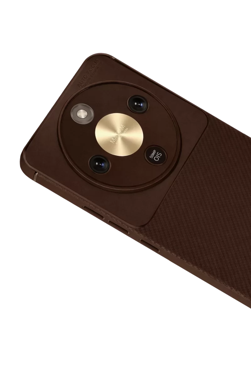 Newface Huawei Honor Magic 8 Lite Auto Focus Karbon Kapak - Kahverengi