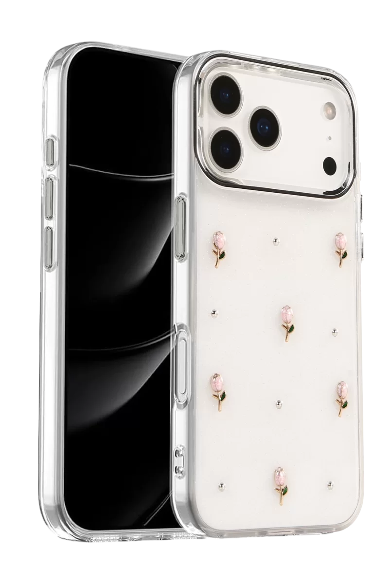 Newface Apple iPhone 17 Pro Fiyonk Desenli Kapak - Desen 6