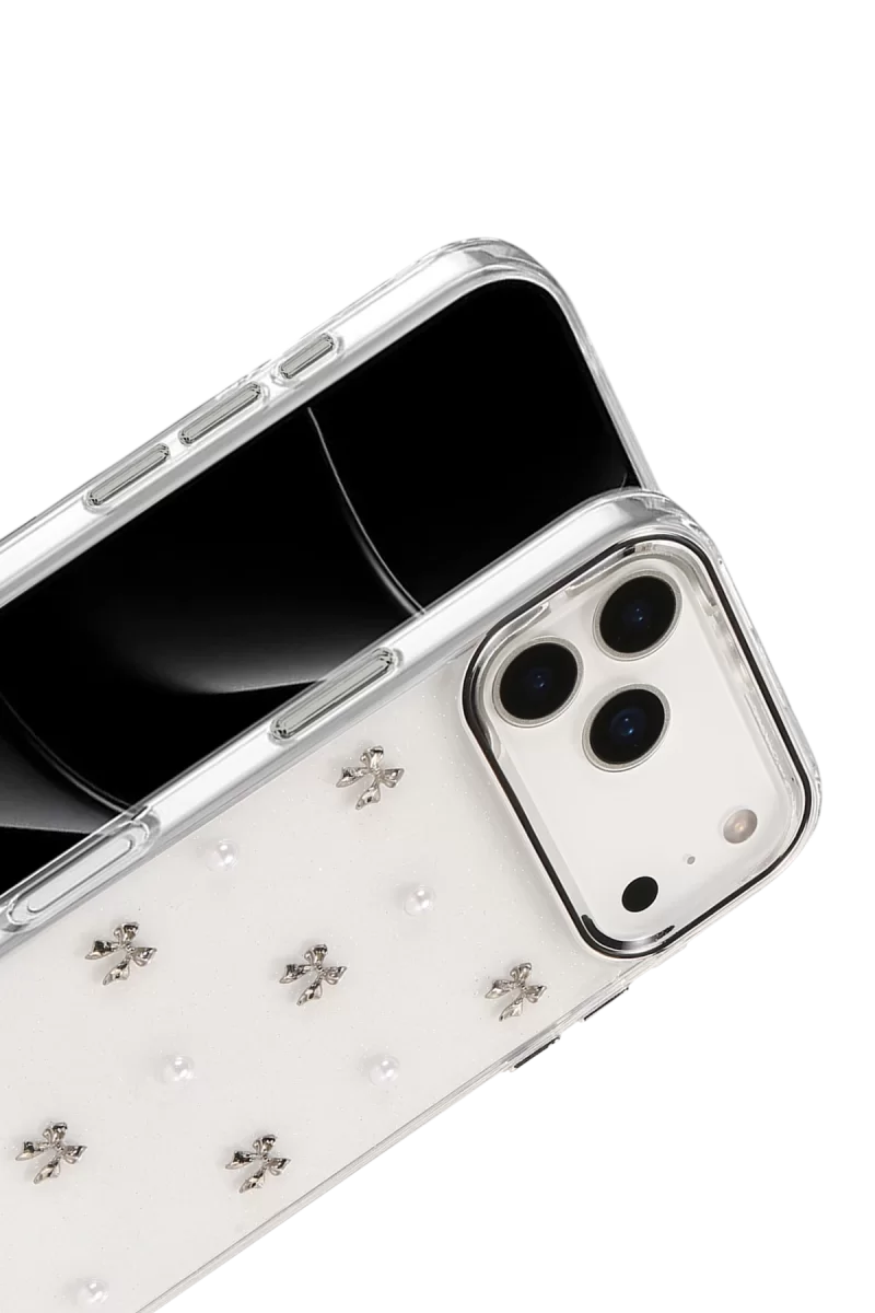 Newface Apple iPhone 17 Pro Max Fiyonk Desenli Kapak - Desen 8