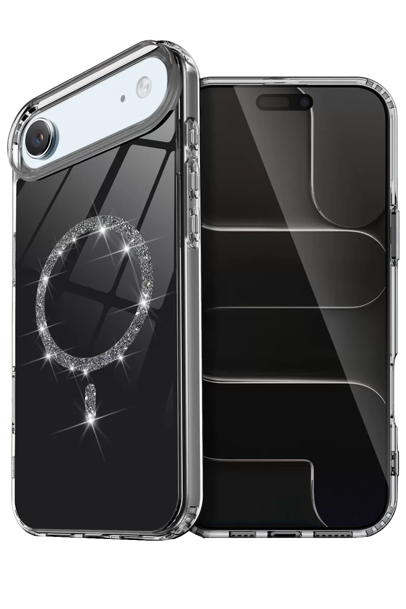 Newface Apple iPhone 17 Air Live Diamond Magsafe Kapak - Siyah