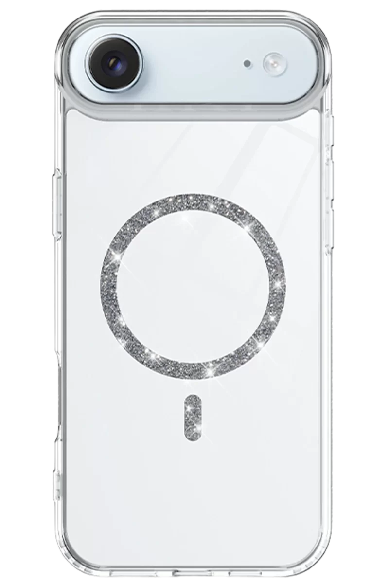 Newface Apple iPhone 17 Air Live Diamond Magsafe Kapak - Şeffaf