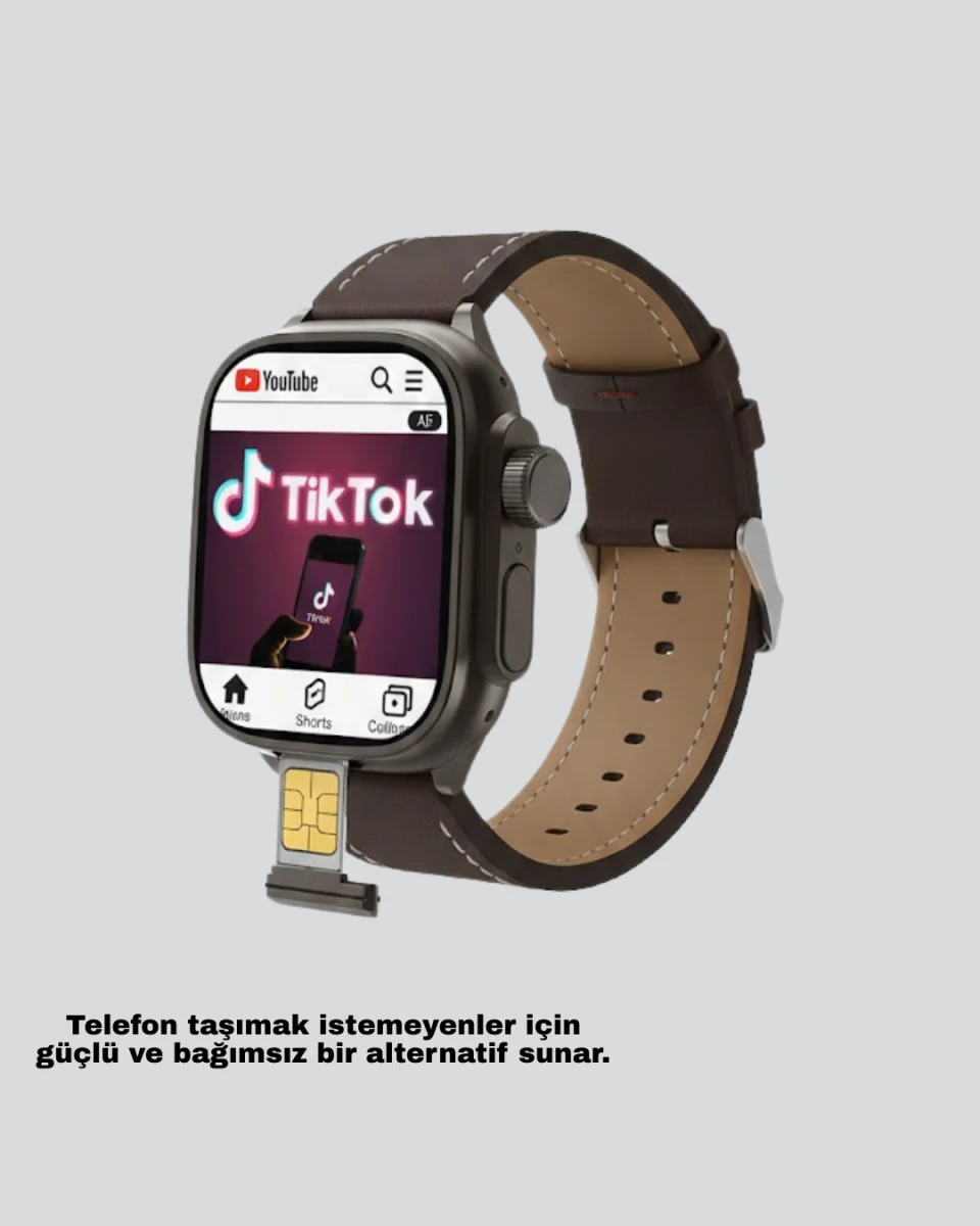 SIM Kartlı Akıllı Saat GPS WiFi Bluetooth Destekli