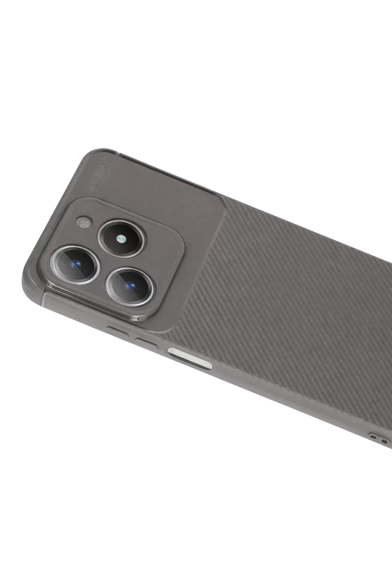 Newface Realme C61 Kılıf Auto Focus Karbon Kapak - Gri