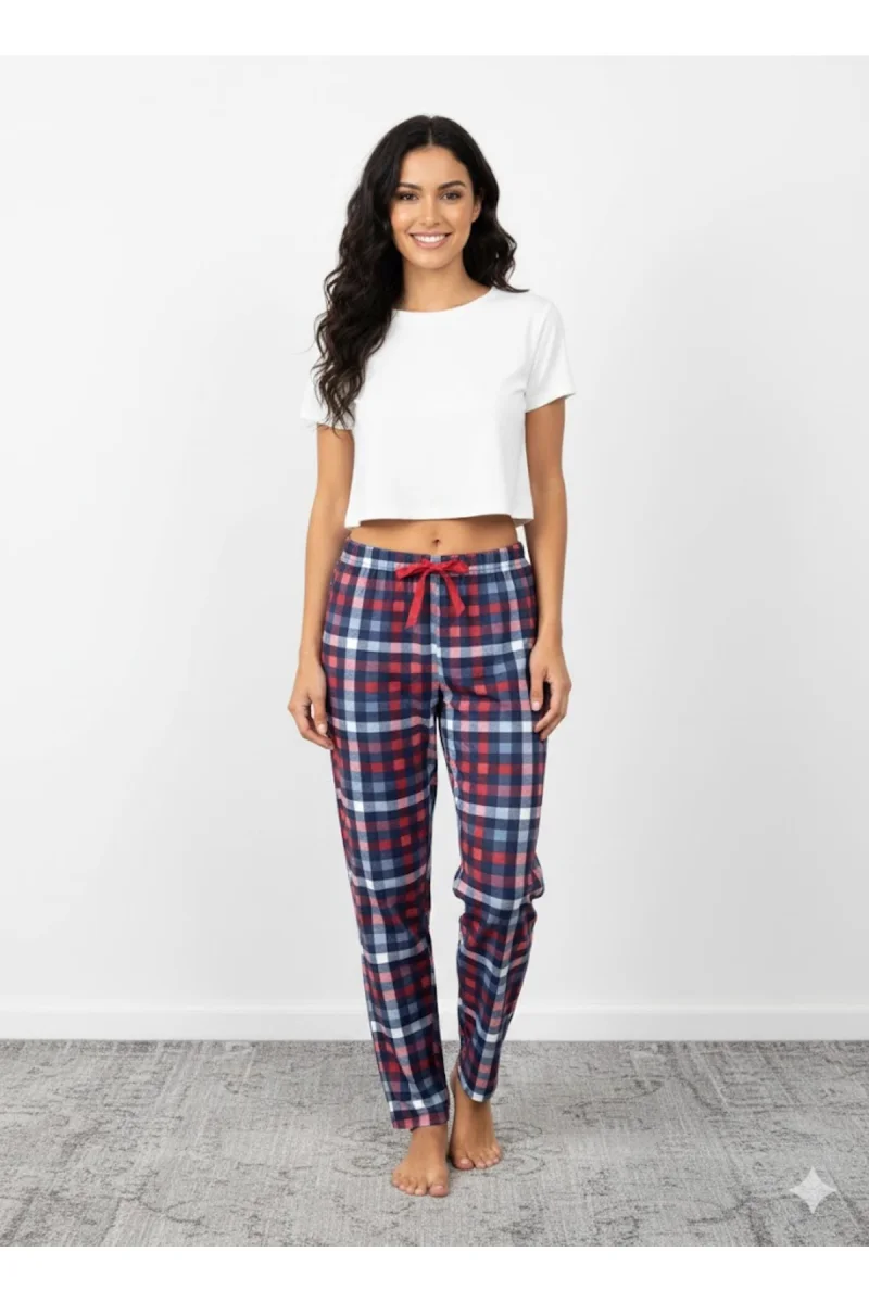 Bambu Likralı Ring Viskon Pijama Altı