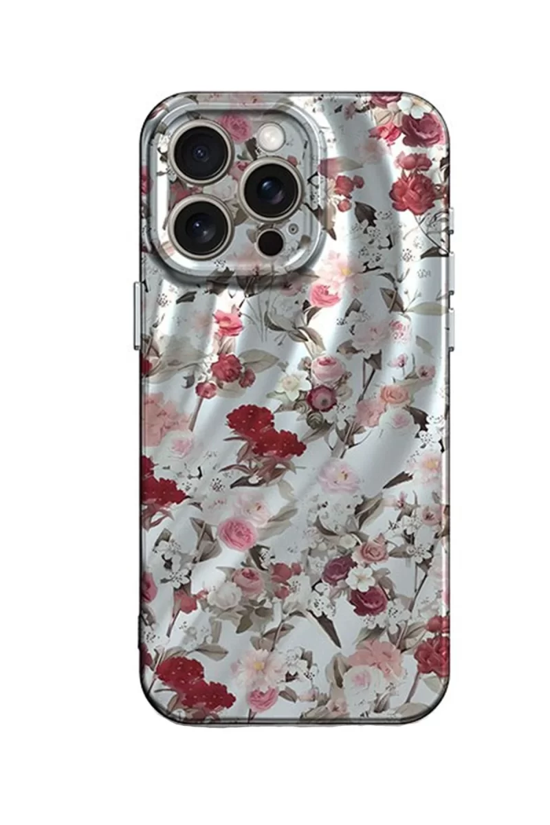 Newface Apple iPhone 13 Pro Kılıf Crew Desenli Kapak - Çiçek