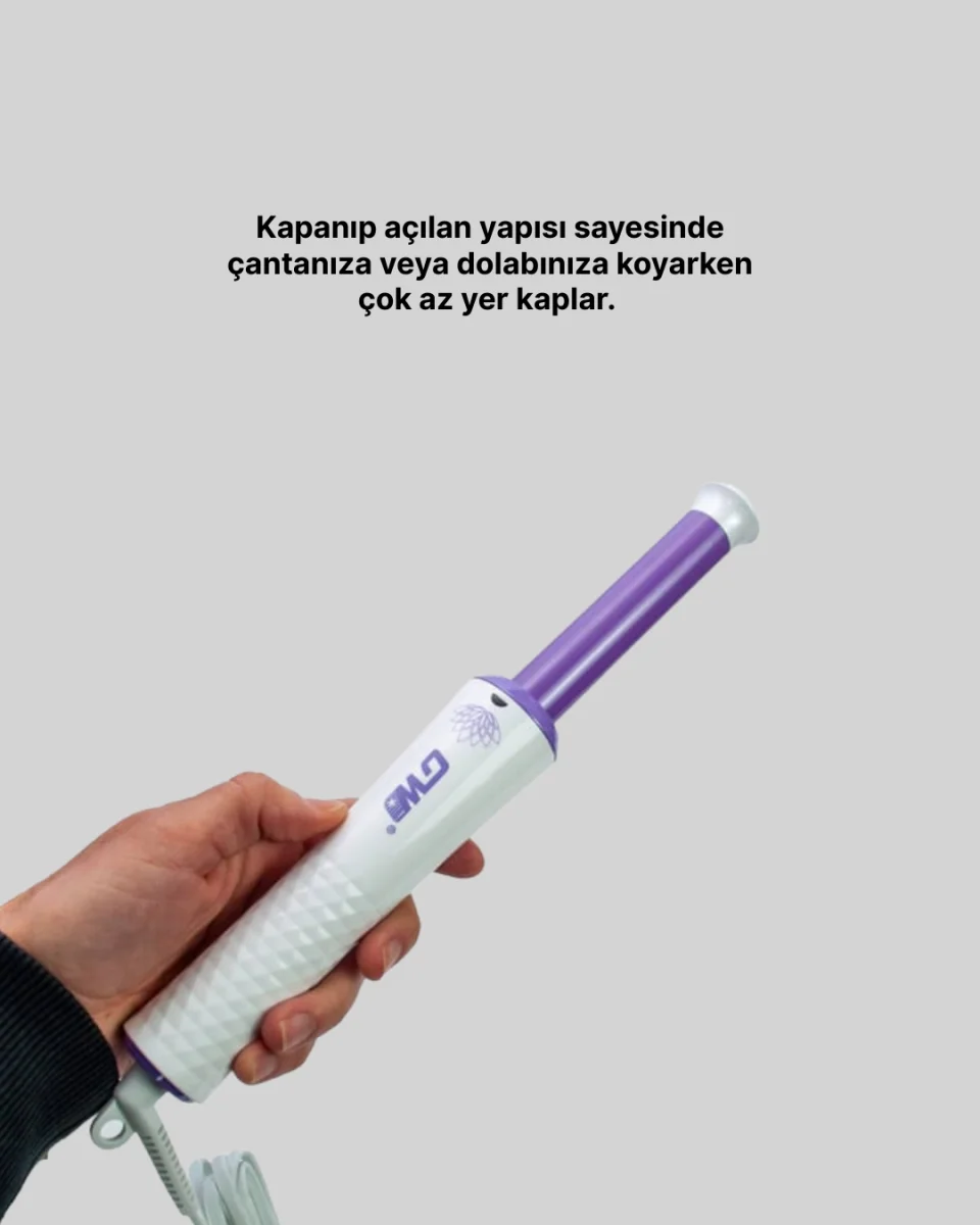 Kompakt Seyahat Tipi Saç Maşası – Parlak ve Sağlıklı Bukleler