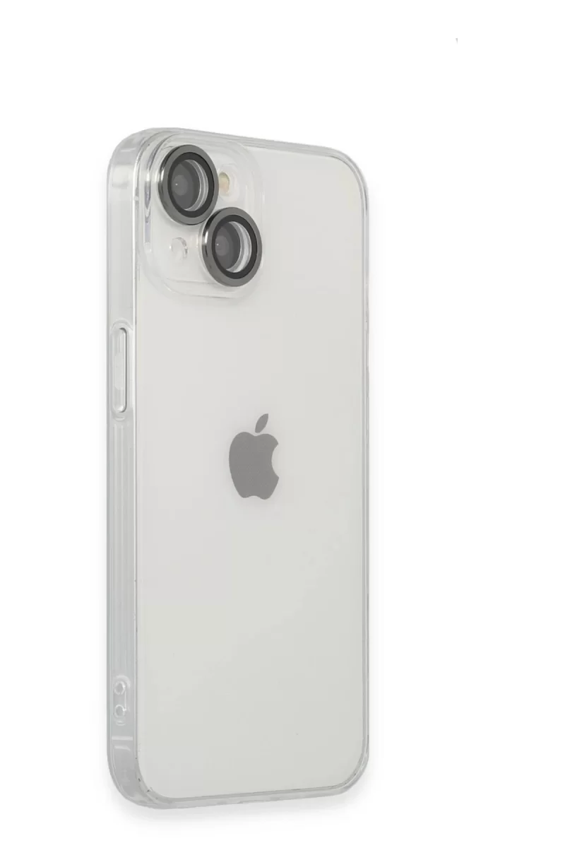 Newface Apple iPhone 14 Kılıf Luko Lens Silikon - Siyah