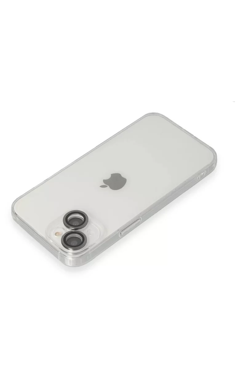 Newface Apple iPhone 14 Kılıf Luko Lens Silikon - Siyah