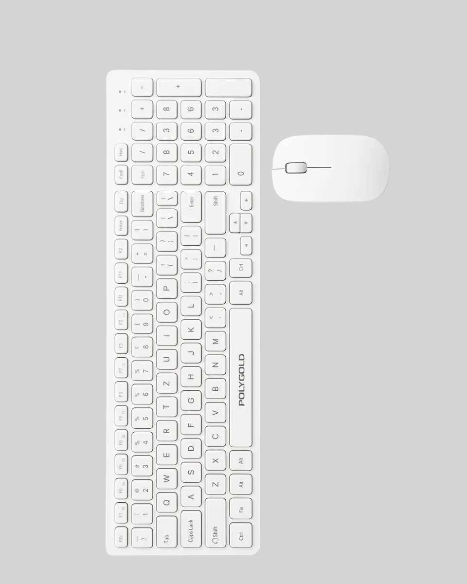 USB Alıcılı Kablosuz Klavye Mouse - Geniş Uyumluluk, Sessiz Tuşlar
